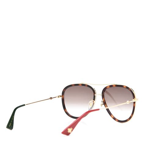 gucci tortoise shell aviator sunglasses|Gucci gg0062s sunglasses.